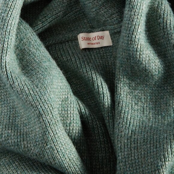 #172 State of Day Women's Knit Long-Sleeve Duster Robe - Picture 2 of 4